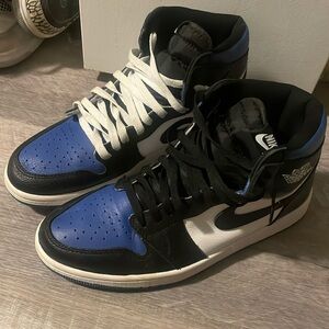 Black Blue and White Jordan 1